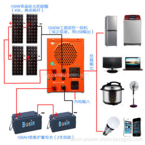 5000W Pure Sine Wave Solar Inverter with Multi USB Ports